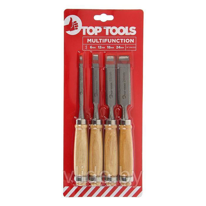 Стамески Top Tools, 6-24 мм, набор 4 шт. 2051685 - фото 2 - id-p141292157