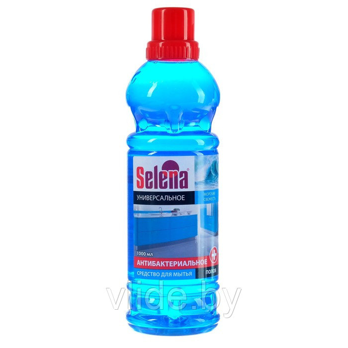 Средство для мытья полов Selena антибактериальное, Морская свежесть, 1 л 1201526