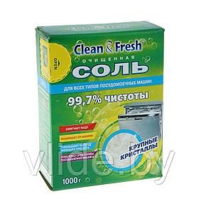 Соль для посудомоечных машин Clean&Fresh гранулированная, 1 кг 1294007