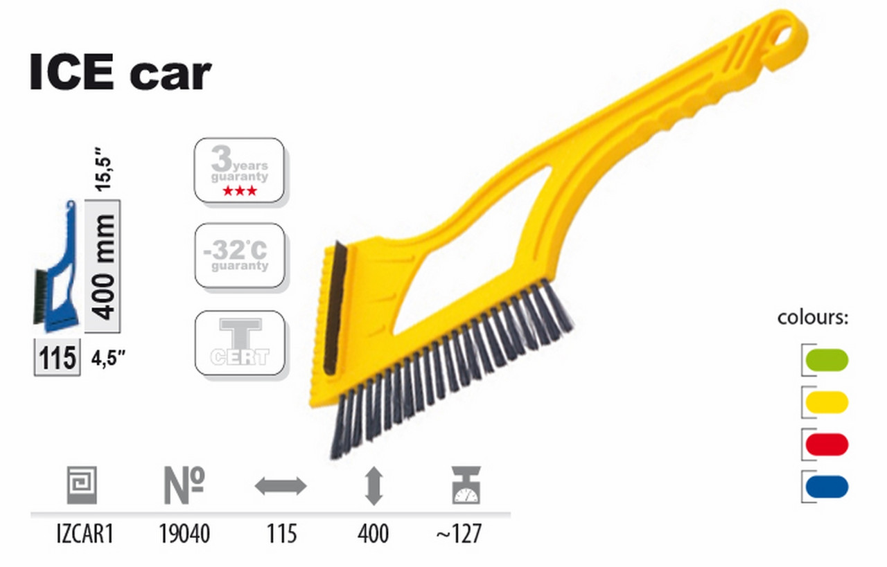 Скребок со щеткой Ice Car, микс