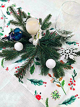 Новогодняя скатерть на стол "Рождественский узоры" [668803], фото 3