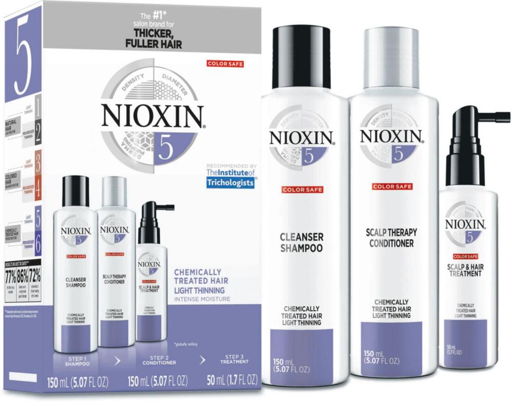 Система для  ухода за окрашенными или натуральными, жесткими волосами, склонными к выпадению Nioxin №5