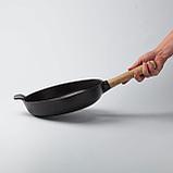 Сковорода чугунная эмалированная черная Ron  Berghoff 26 см арт. 3900041, фото 3