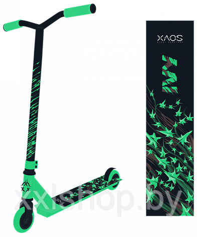 Самокат трюковый XAOS Ivy (зеленый), фото 2