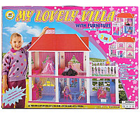 Кукольный домик для кукол My Lovely Villa в комплекте с мебелью, арт. 6980