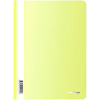 Папка-скоросшиватель пластик. Berlingo "Neon", А4, 180мкм, неоновая желтая с прозр. верхом ASp_04605(работаем