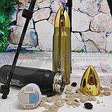 Термос в форме пули No Name Bullet Vacuum Flask, 500 мл Черный без принта, фото 6