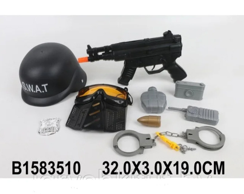 Игровой набор SWAT с каской 88368 - фото 2 - id-p141395797