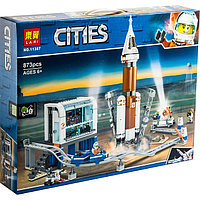 Конструктор Lari Cities 11387 Ракета для запуска в далекий космос (аналог Lego City 60228) 873 детали