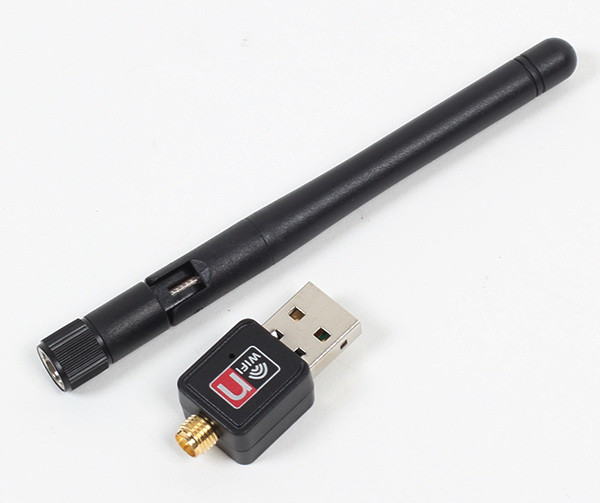 Беспроводной WI-FI-адаптер USB2.0, антенна, до 150 Мбит/с, 2.4GHz, фото 1