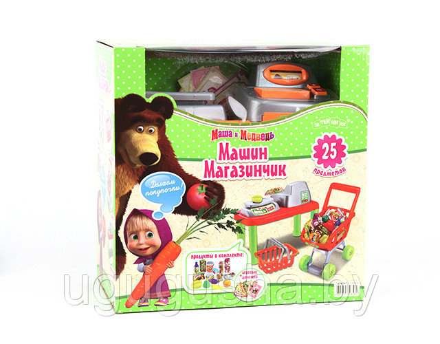 Игровой набор Машин Магазинчик Маша и Медведь - фото 1 - id-p141431472