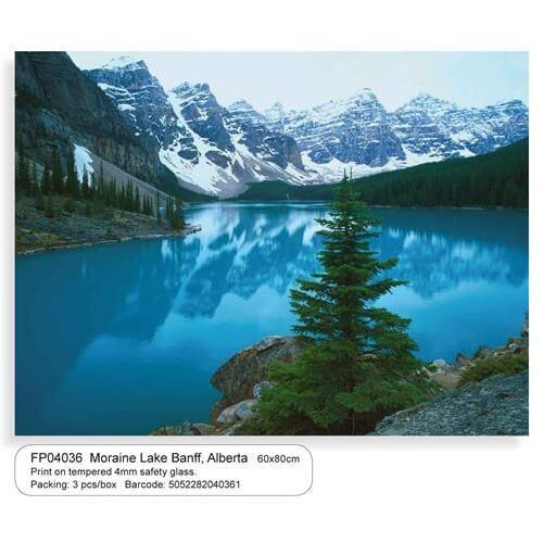 FP04036 декор на стекле Moraine Lake Banff Alberta 60x80см - фото 1 - id-p127576656