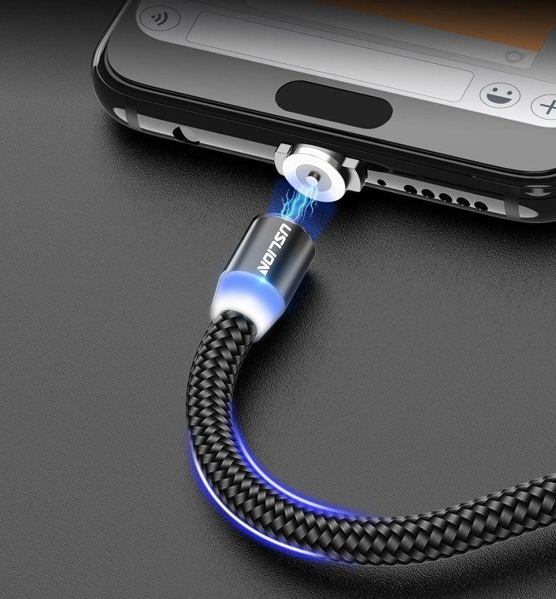 Магнитный коннектор USLION Lightning iPhone для магнитного зарядного кабеля (US0064) - фото 2 - id-p141431670