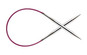 Спицы для вязания KnitPro Nova Metal круговые 25 см 4.5 мм
