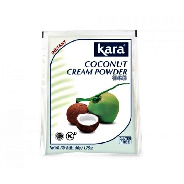 Кокосовый Порошок, Kara Coconut Cream Powder, 50 г - для приготовления молока, сливок, выпечки