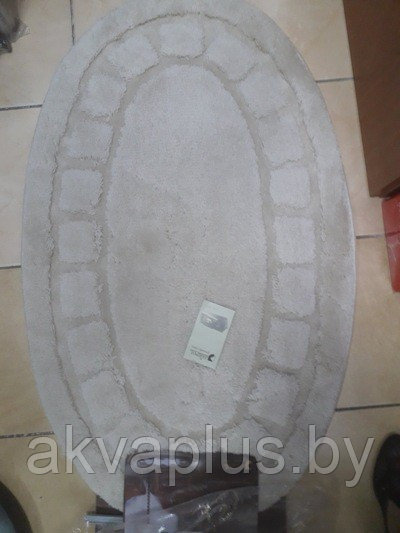 Коврик овал MIX100*60 кремовый