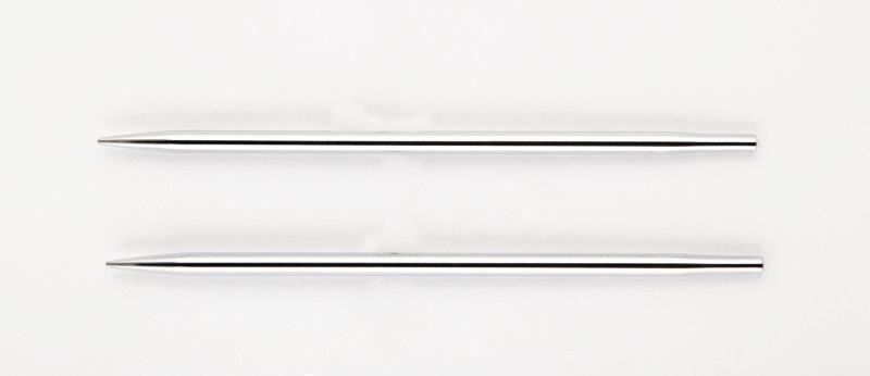 Knit Pro Спицы съемные Nova Metal 4.5 мм для длины тросика 28-126 см, никелированная латунь, серебристый, 2шт - фото 1 - id-p141562947