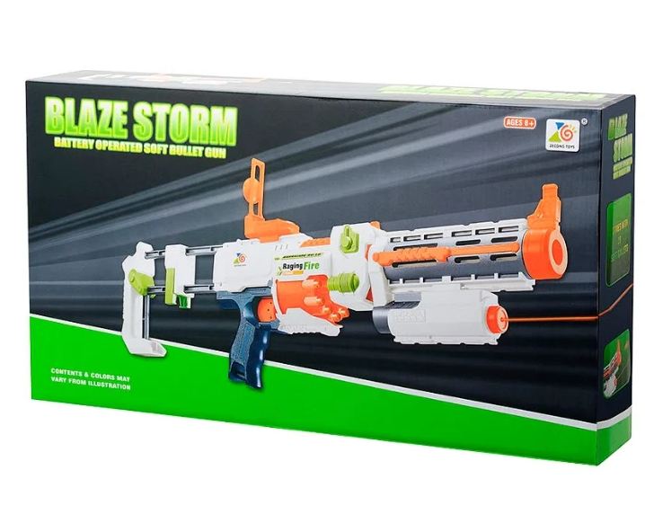 Бластер Blaze Storm с мягкими пулями, арт.7024