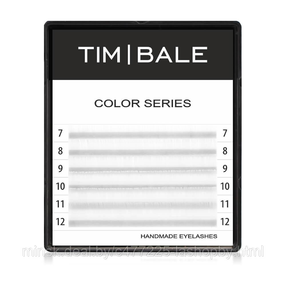 Ресницы цветные TimBale White, 6 линий, MIX 7-12