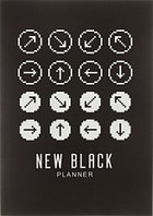 Ежедневник-планер полудатированный New Black 140*200 мм, 48 л., «Дизайн 3»