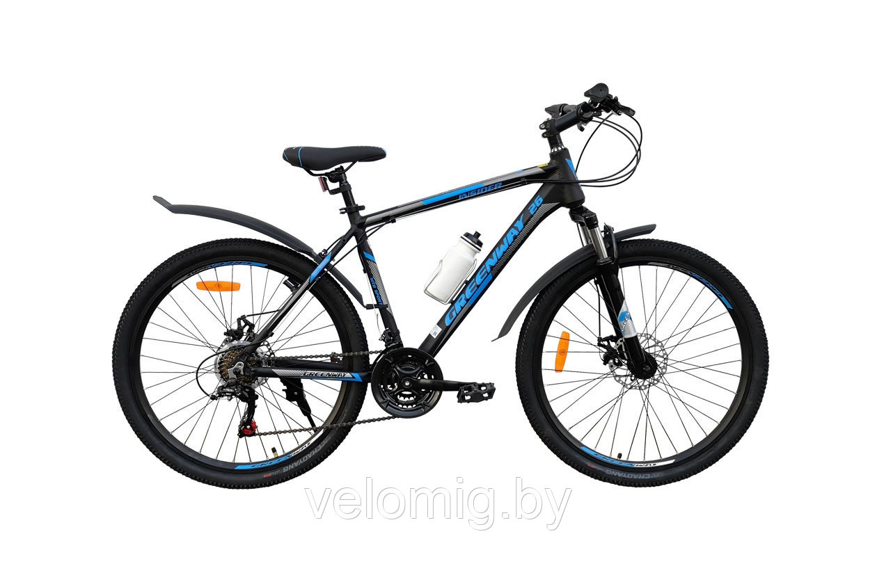 Горный Велосипед Greenway INSIDER 26"(2021)чёрный, синий, красный., фото 1
