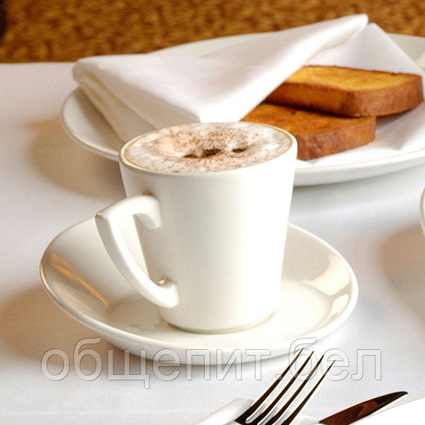 Чашка чайная «Монако Вайт»; фарфор; 340 мл - фото 1 - id-p141600576