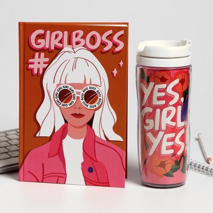 Набор:ежедневник+термостакан «Girlboss» - фото 2 - id-p141619551