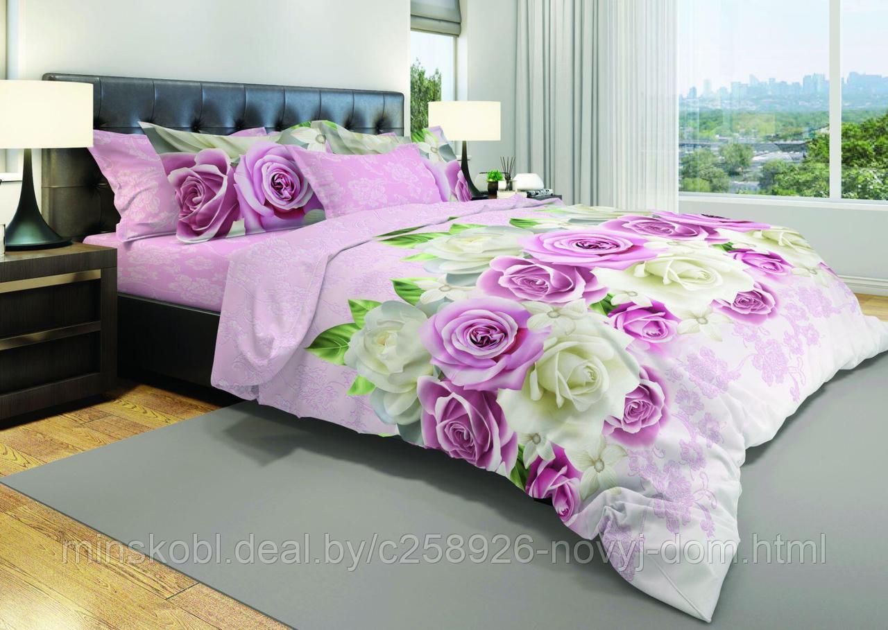 Комплект постельного белья  2-х спальный   " Розовые розы  "