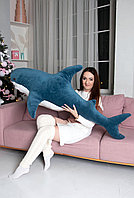 Мягкая игрушка Акула 140 см Синяя, фото 1