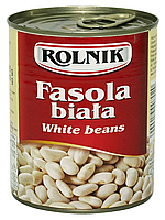 Фасоль белая консервированная 400/240 г Rolnik