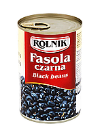 Фасоль черная консервированная 400/240 г Rolnik