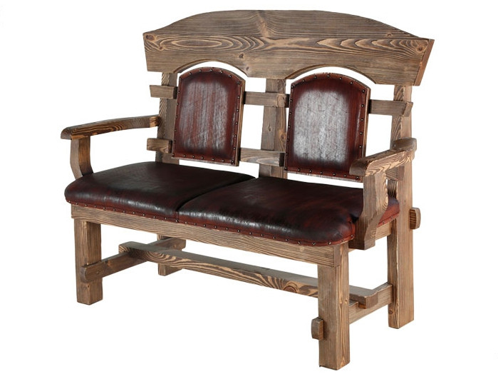 Деревянное 2-местное кресло №2 - фото 1 - id-p11162127
