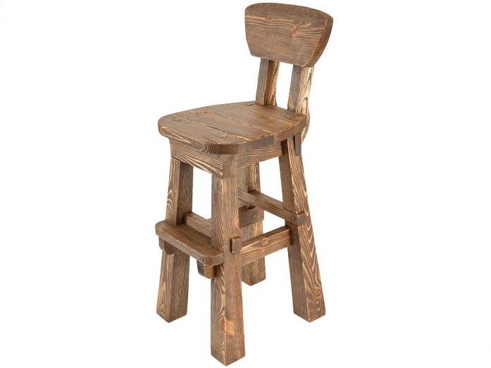 Деревянный барный стул №3 - фото 1 - id-p11162180