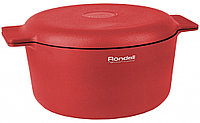 RDA-1118 Кастрюля с крышкой 24 см Red Edition Rondell (R)