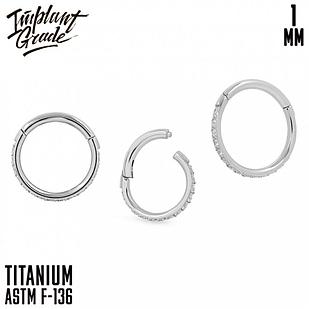 Кольцо-кликер Twilight Implant Grade 1 мм титан (1*6мм)