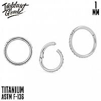 Кольцо-кликер Twilight Implant Grade 1 мм титан (1*7мм)