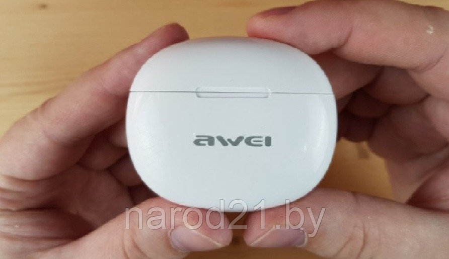 Airpods AWEI T15 наушники беспроводные(белый чёрный) - фото 5 - id-p130122366