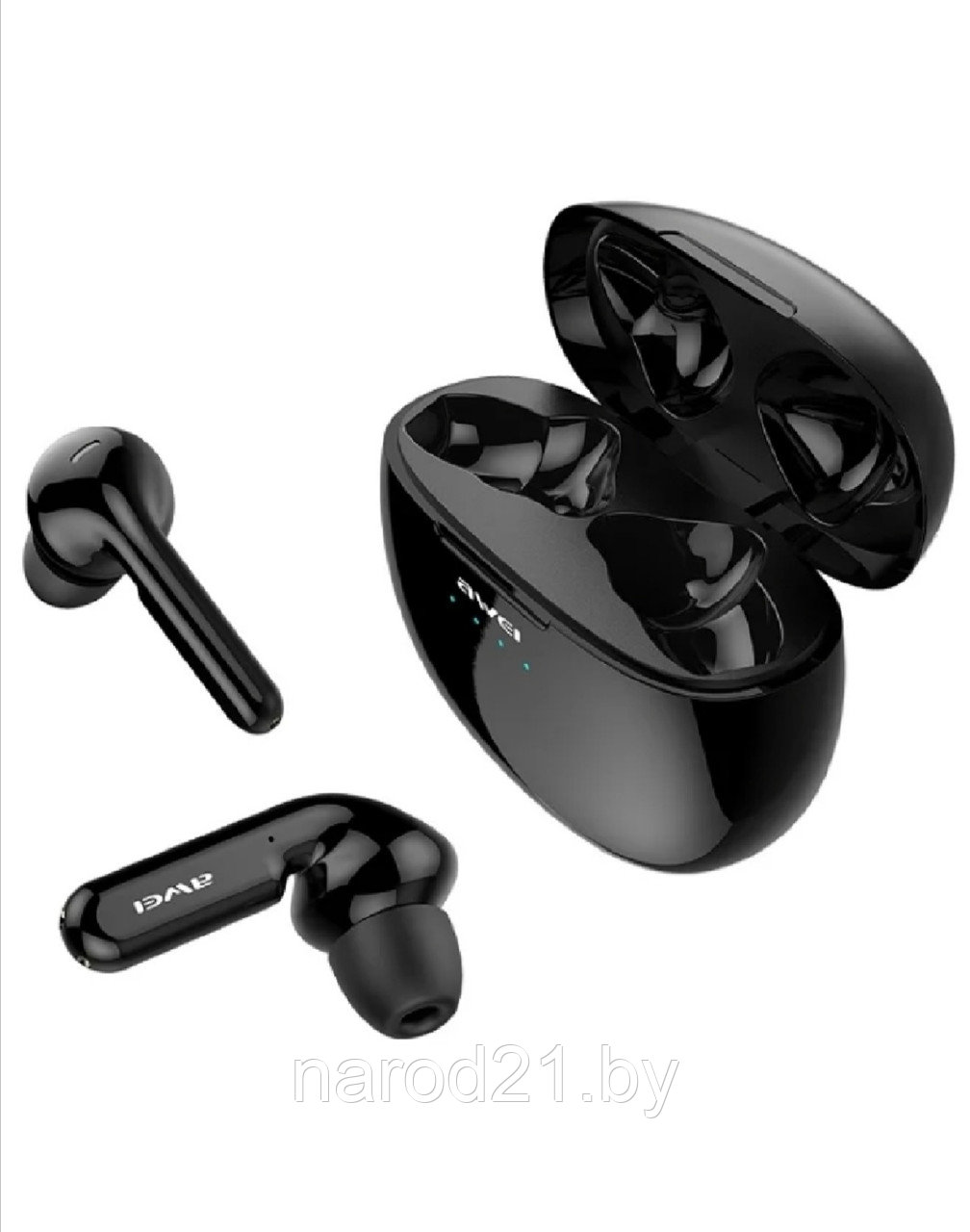 Airpods AWEI T15 наушники беспроводные(белый чёрный) - фото 2 - id-p130122366