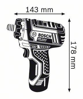 Аккумуляторный шуруповёрт GSR 10,8-LI Professional (1,5 А ч) - фото 2 - id-p11183860