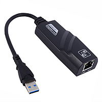 Адаптер - переходник USB3.0 - RJ45 (LAN) до 1000 Мбит/с, черный