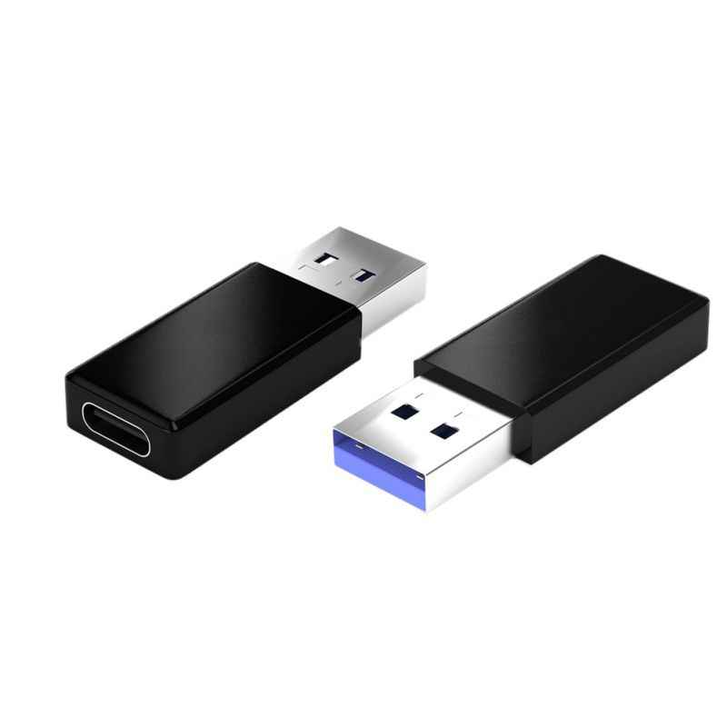 Адаптер - переходник OTG USB3.1 Type-C - USB3.0, ver.01, черный - фото 2 - id-p141888613