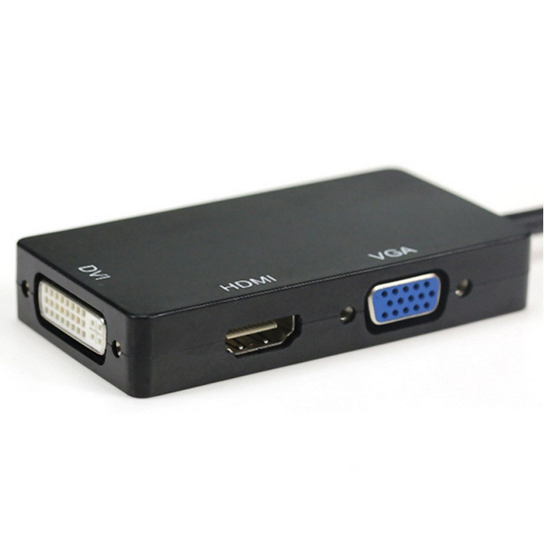 Адаптер - переходник DisplayPort - VGA - HDMI - DVI-D, черный - фото 2 - id-p141889021