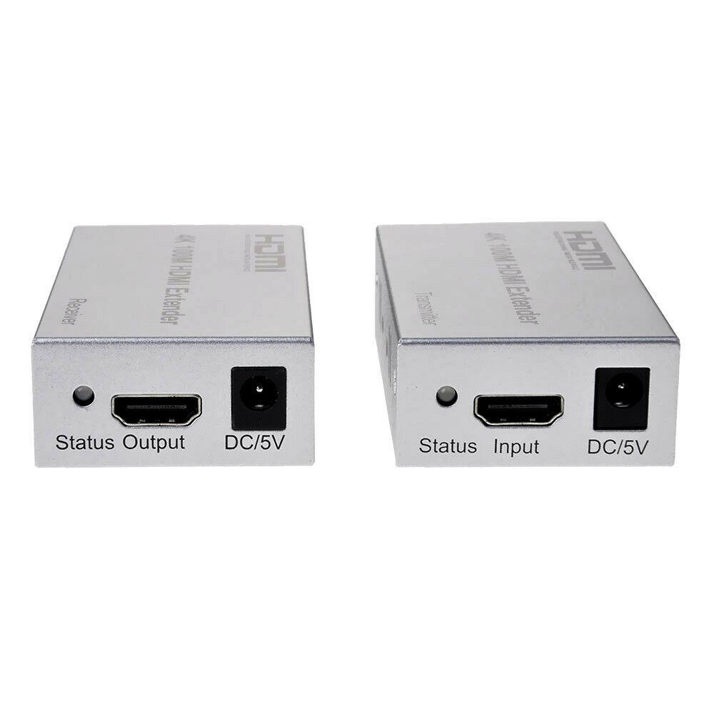 Удлинитель сигнала HDMI по витой паре RJ45 (LAN) до 100 метров, активный, UltraHD 4K, комплект - фото 2 - id-p141889046