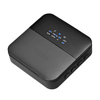 Универсальный аудио адаптер RX/TX Bluetooth v5.0 - оптика (Toslink/SPDIF) - jack 3.5mm (AUX), черный