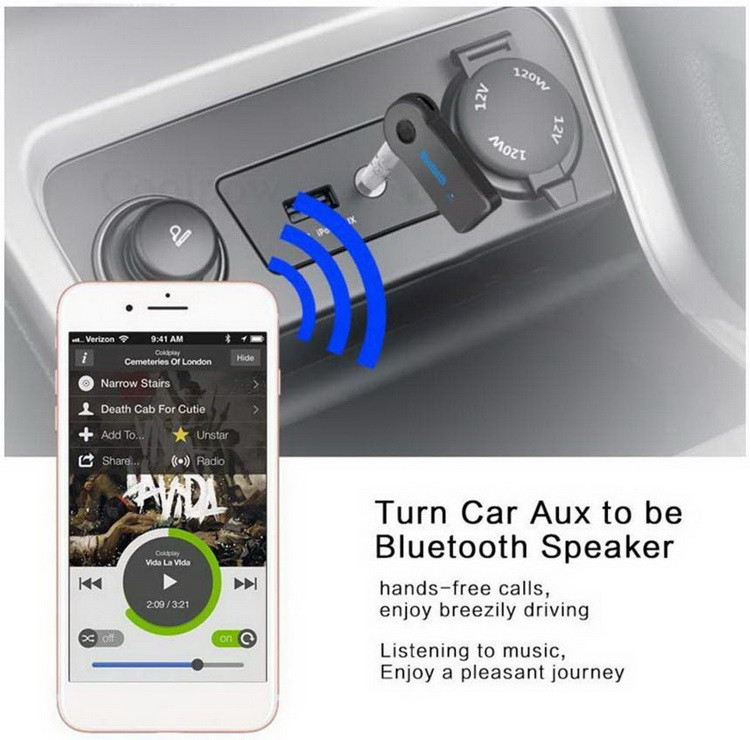 Аудио приемник с микрофоном для дома или автомобиля Bluetooth v3.0 Handsfree, черный - фото 6 - id-p141889218