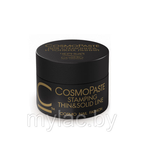 Гель-паста CosmoPaste для стемпинга и тонких линий, 5 мл., ЧЕРНАЯ ...