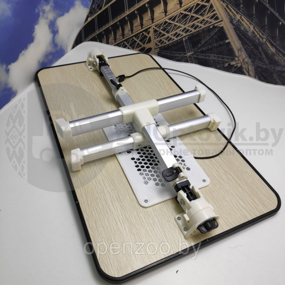 Портативный (складной) эргономичный стол для ноутбука с охлаждением (1 вентилятор вентиляция) Elaptop Desk 52 - фото 9 - id-p141890456