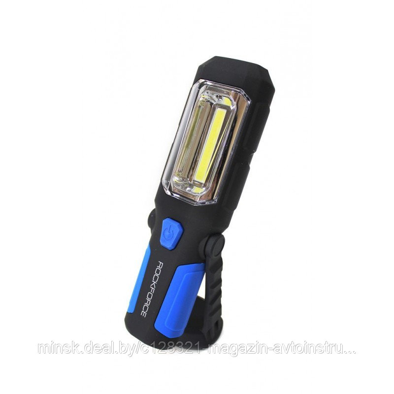 Лампа светодиодная аккумуляторная(4W COB+1W,2 магнита,крючок,180гр.,250Lm,2000mAh,зарядка12V,время