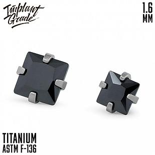 Накрутка Square Black Implant Grade 1.6 мм титан (3 мм)