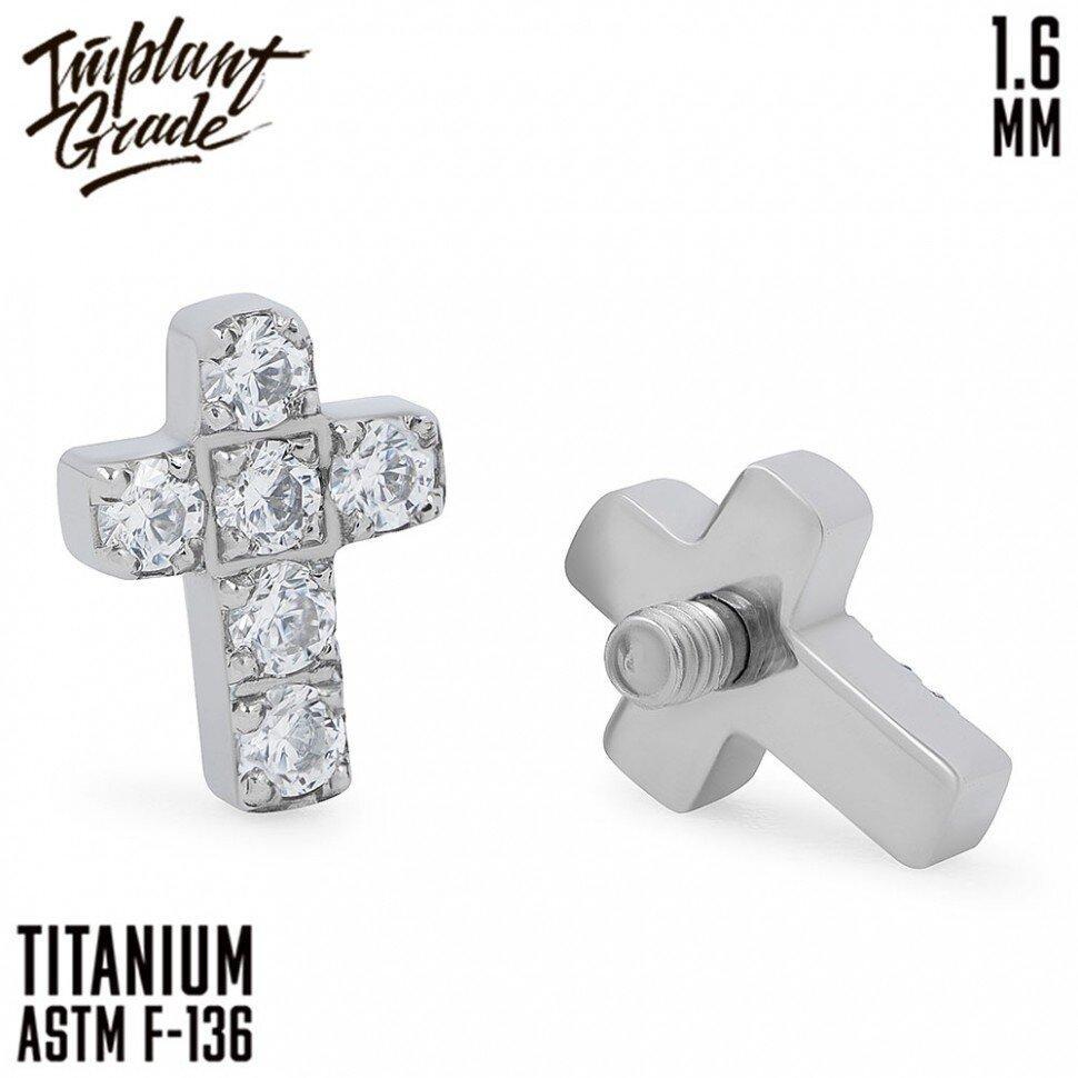 Накрутка Diamond Cross Implant Grade 1.6 мм титан - фото 1 - id-p141895853